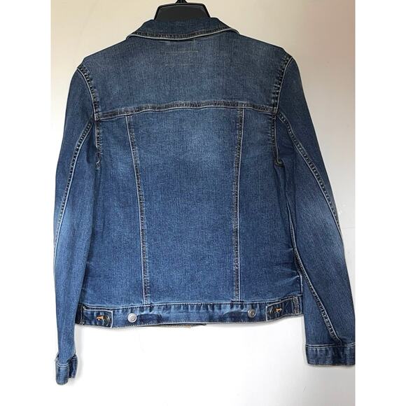 TIME & TRU BLUE JEAN DENIM JACKET SIZE M / MEDIUM - Picture 2 of 4